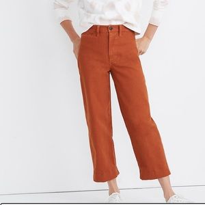 Madewell slim Emmitt wide-leg crop